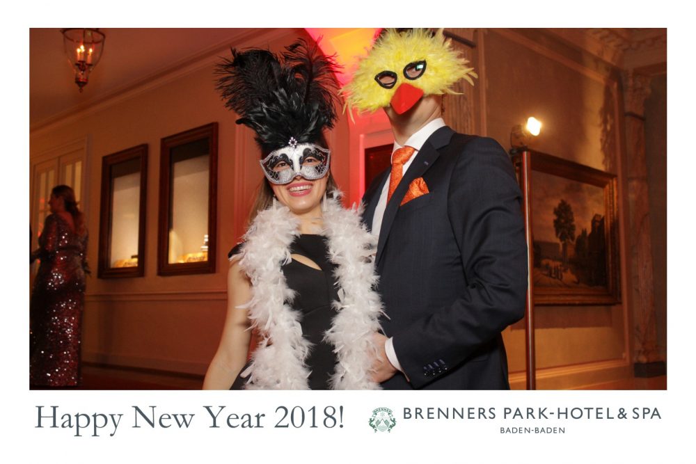 Fotoautomat Silvester im Hotel Brenners Baden-Baden